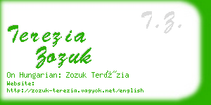 terezia zozuk business card
